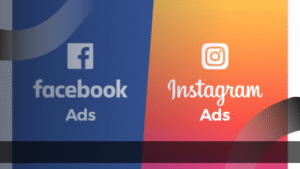 Logo Facebook Ads dan Instagram Ads, mencerminkan kerja tim sosial media yang handal dalam pemasaran digital.